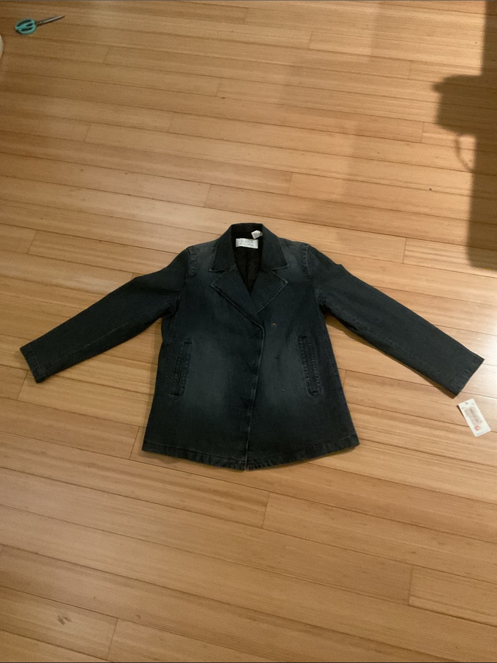 Dana Buchman Dark Blue Denim Jacket Blazer